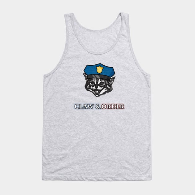 Law and order cat Tank Top by AJDP23